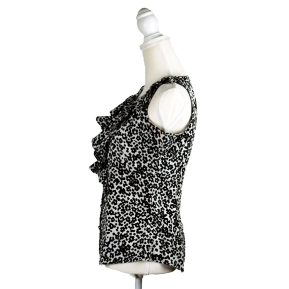 Banana Republic Womens Ruffle Animal Print Tank - Picture 3 of 8